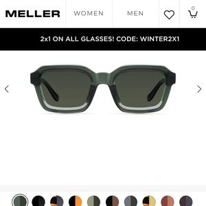 New Meller Olive Green Sunglasses